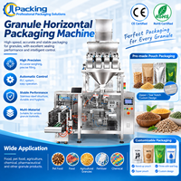 Hochgeschwindigkeits-Granulat-Horizontalverpackungsmaschine, Tierfutter-Kaffeebohnen-Reißverschlussbeutel-Verpackungsmaschine