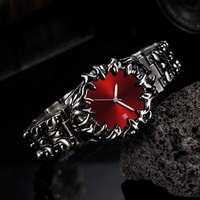Montre pour homme Y2K Devil's Claw, montre à quartz de luxe pour homme, montre en acier inoxydable étanche avec affichage du calendrier, vente en gros
