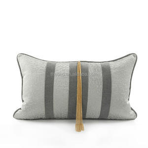 22" 20" 18" <strong>Throw</strong> <strong>Pillow</strong> Covers Luxury Jacquard Hotel Style <strong>Decorative</strong> Macrame Gray square Cushion Cover - Product Image 6