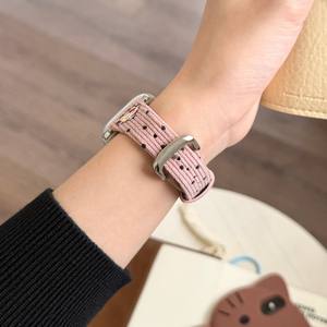 Correa de Cuero Elástica de Terciopelo con Diseño de Lunares en Forma de Corazón para Reloj IWatch 11.ª Generación 10/9876 Ultra, Estilo Otoño-Invierno - Product Image 3