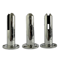 Amortisseur de chocs en silicone bicolore cylindrique pour poteau de sol en verre, anti-vibration, moderne, pour bricolage, parcs publics et clôtures piétonnes en verre