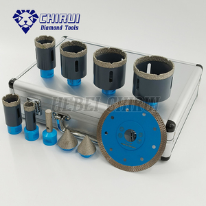Diamond Crown Marble Hole Saw Opener Core Drill Bit And Saw Blade Kit Set Box <span class=keywords><strong>para</strong></span> azulejo de cerámica de porcelana - Product Image 3