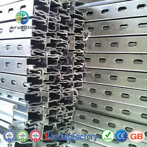 פרופילי פלדה מגולוונת כבדה מסוג U של JCHX-OEM, Q235b, לתליית פאנלים סולאריים על גג, מסילות פלדה פחמנית, קורות מסגרת סולארית. - Product Image 3