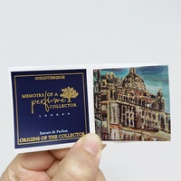 Étiquette rectangulaire autocollante en vinyle doré double face, impression résistante à l'huile, autocollant pour flacons de parfum avec votre logo