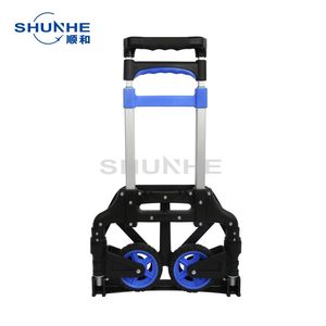 Carrito de Compras Plegable de TPR y PP con Diseño de 2 Ruedas, Capacidad de 60 kg para Transporte de Equipaje y Uso Industrial - Product Image 3