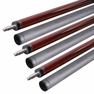 Cueelf <span class=keywords><strong>Cocobolo</strong></span> con empuñadura de cuero de lagarto de ébano Taco de billar de alta calidad de 58" - Product Image 6