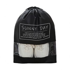 Sac de voyage en gros pour chaussures, sac de rangement pour chaussures, sacs anti-poussière en tissu non tissé avec cordon de serrage pour la maison - Product Image 1