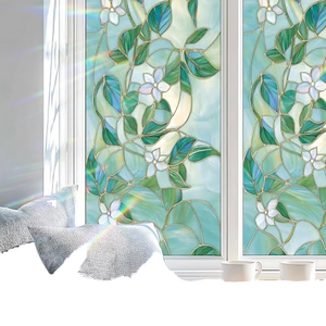 Pegatina <span class=keywords><strong>de</strong></span> Vidrio Esmerilado Antiestática, Impermeable, Removible, Decoración <span class=keywords><strong>de</strong></span> Ventanas con Efecto Vitral Electrostático <span class=keywords><strong>para</strong></span> Hogar y Oficina - Product Image 1