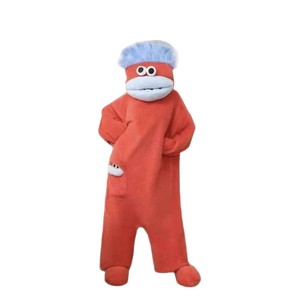 Ugly Fish Big Head Kigurumi <strong>Onesie</strong>, Thick Coral Fleece Big Mouth Monster Winter Cartoon Couple Sleep Loungewear Wholesale - Product Image 5