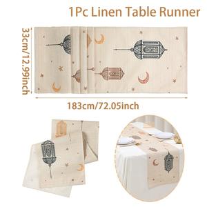 Nappe islamique pour les célébrations du Ramadan et de l'Aï<span class=keywords><strong>d</strong></span>, tissu à séchage rapide et résistant aux plis, parfait comme cadeau pour les réceptions familiales musulmanes - Product Image 6
