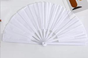 Éventail pliant en bambou personnalisé de 33 cm, style ange, portable, pour fêtes en plein air et bars - Product Image 5