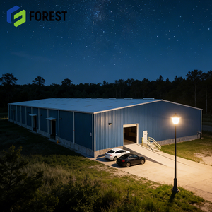 Bâtiment préfabriqué en acier avec structure soudée robuste Q235B couleur personnalisée pour atelier, école, appartement et entrepôt - Product Image 1