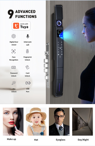 Lifelibero Tuya WiFi 3D Face Recognition Smart <strong>Door</strong> Lock with <strong>Camera</strong> Video <strong>Intercom</strong> Fingerprint Keypad for Hotel Steel <strong>Door</strong> - Product Image 6