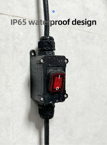 สวิตช์โยกแบบกันน้ำ IP65 รุ่นใหม่ 3 ตำแหน่ง PA66 16A 250V พร้อมไฟ LED สีแดง 6 ขา แบบเ<span class=keywords><strong>ปิด</strong></span>-<span class=keywords><strong>ปิด</strong></span>-<span class=keywords><strong>เปิด</strong></span> สำหรับใช้งานกลางแจ้ง ได้รับการรับรองมาตรฐาน CE - Product Image 6