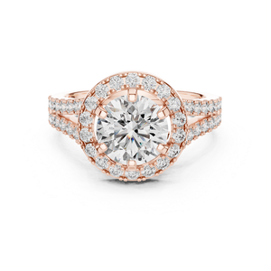 แหวนเพชรเลี้ยงในห้องปฏิบัติการทรงกลมแบบคลาสสิก ทอง 18k สำหรับผู้หญิง ตัดแบบบริลเลียนท์ รับรองคุณภาพ เหมาะสำหรับเป็นของขวัญวันครบรอบแต่งงาน - Product Image 3