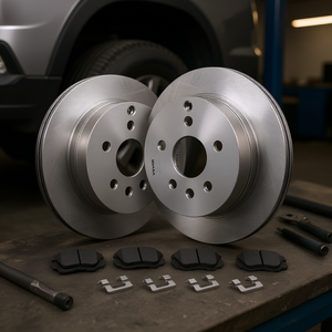 Kit Sistemi Frenanti Anteriori e Posteriori con Dischi Forati e Pastiglie in Ceramica per Chevrolet Equinox GMC Terrain 2010-2017 - Product Image 2