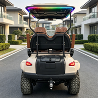 Voiture de golf électrique professionnelle 4 places au lithium 48V Rainbow en promotion – Chariot de golf tout-terrain 30-50 km/h 70-90 km d'autonomie