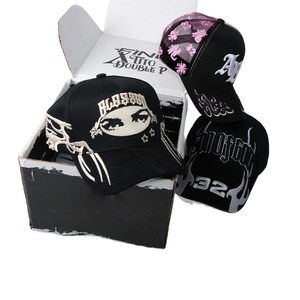 Unisex Adult Vintage Sporty Image Pattern 5-Panel <b>Baseball</b> <b>Cap</b> with Adjustable Strap Embroidery Suede/Satin Fabric - Product Image 1