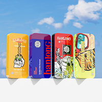 Boîte en étain Cr à couvercle articulé résistant aux enfants de couleur personnalisée Conteneur d'emballage Mini présentoir à cigarettes Pack Boîte en étain Rouleau d'étui en étain