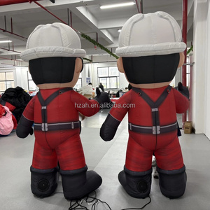 Maßgefertigter Riesiger Aufblasbarer Cartoon-Charakter Ölförderarbeiter mit Helm und Schutzbrille für Firmen-Outdoor-Werbeveranstaltungen und Dekoration - Product Image 6