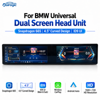 Pemutar DVD Mobil Layar Ganda 25.6 Inci Sistem Operasi Android Wireless CarPlay Android Auto untuk Head Unit BMW Universal dengan Snapdragon 665