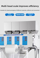 Machine d'emballage de snacks à plusieurs têtes, mini-machine d'emballage, machine d'emballage multifonctionnelle pour produits solides, machine d'emballage de poudre