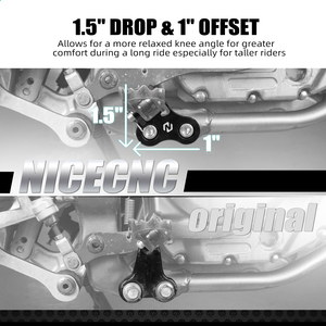 ขายึดพักเท้าแบบลดระดับ 1.5 นิ้ว NICECNC สำหรับ Suzuki 1996-2024 DR650S DR650SE DR 650 S DR 650 <span class=keywords><strong>SE</strong></span> <span class=keywords><strong>DR650</strong></span> S RD650 <span class=keywords><strong>SE</strong></span> DR 650 S <span class=keywords><strong>SE</strong></span> - Product Image 2