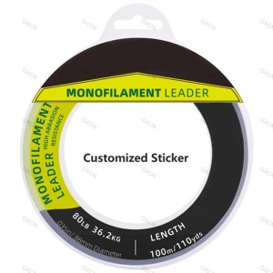 <span class=keywords><strong>80</strong></span> LB Mono Nylon Leader Line-Ligne <span class=keywords><strong>de</strong></span> pêche monofilament robuste dans un paquet <span class=keywords><strong>de</strong></span> bobine, offrant une personnalisation - Product Image 2