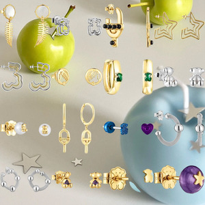 Colección de Pendientes de Osito de Peluche Heirloom Touses con Gemas Naturales y <span class=keywords><strong>Perlas</strong></span> de Agua Dulce, Regalo Romántico para Novias - Product Image 1