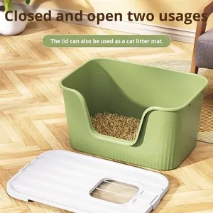 Extra Large Fully Open Integrated Toilet Litter Box Splash-Proof Enclosed for <strong>Maine</strong> <strong>Coon</strong> <strong>Cats</strong> Giant <strong>Cat</strong> Supplies - Product Image 3