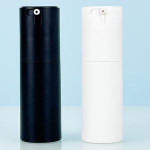 Empty 30ml 50ml Matte Black and White Airless Lotion <b>Pump</b> <b>Bottle</b> 1oz Eye Cream Airless <b>Bottle</b> for Cosmetic Packaging - Product Image 3
