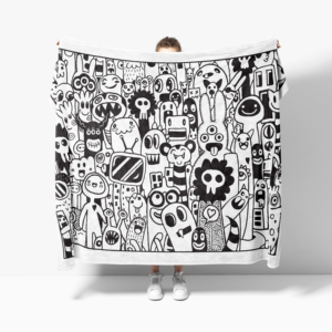 Couverture graffiti DIY 150*200CM, douce et confortable, une source d'émotions et de <span class=keywords><strong>psychologie</strong></span>, et une œuvre d'art. - Product Image 4