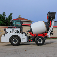 Camion bétonnière autochargeur industriel mini à vente chaude, moteur EPA/Euro 5, pompe, système de surveillance à distance, 2,6 m3