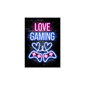 <span class=keywords><strong>Tapis</strong></span> de jeu néon avec design de manette - <span class=keywords><strong>Tapis</strong></span> de chambre <span class=keywords><strong>gamer</strong></span> Cyberpunk, <span class=keywords><strong>tapis</strong></span> antidérapant pour configuration de jeu PC/console - Product Image 4