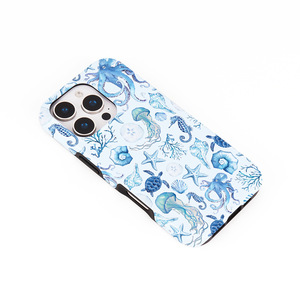 Vendita calda perla Ocean custodia del telefono per <span class=keywords><strong>iPhone</strong></span> 17 16 Plus 15 Pro Max IMD sfondo bianco <span class=keywords><strong>Cover</strong></span> posteriore per cellulare eleganti ragazze carine - Product Image 4