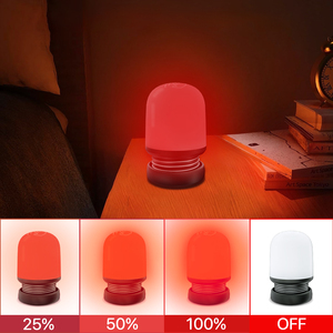 Mini-Nachtlicht mit Federdesign, Tragbar, 1,5W, USB-wiederaufladbar, 625~630nm Rot, 3 Helligkeitsstufen, per Tastendruck steuerbar, LED-Nachtlicht für Kinder - Product Image 5
