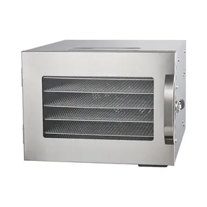 2020 New Arrivals Productive Stainless Steel Food Dehydrator Machine mit 6 Trays für Home Use und Households