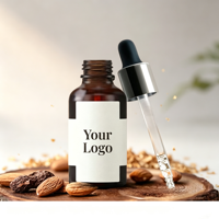 Huile à barbe biologique à étiquette privée OEM, huile à barbe naturelle à l'argan et au jojoba, huile à barbe personnalisée avec logo, huile de soin pour barbe pour hommes