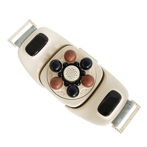 Masseur abdominal Bianstone à grande roue rechargeable avec compresse chaude, pétrissage et thérapie chauffante, beige, 1,65 kg - Product Image 1