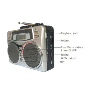 Radio AM/FM con Reproductor de Casetes, Walkman Antiguo con Reverso Automático, Reproductor Nostálgico - Product Image 3