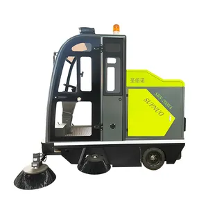 SBN-2000A spazzatrice stradale con ruote commerciali automatica per la pulizia delle strade in auto a batteria a pavimento chiuso aspirapolvere