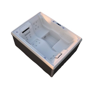 Spa extérieur Virpol pour 3 <span class=keywords><strong>personnes</strong></span> avec <span class=keywords><strong>couverture</strong></span> et filtres, système de jets, système de débordement, siège surélevé, baignoire de massage - Product Image 2
