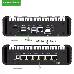 BKHD Core Ultra 7 165H มินิพีซีอุตสาหกรรม 6 พอร์ต LAN 2.5G  DDR5 Intel I226V อุปกรณ์เครือข่าย Edge AI - Product Image 3