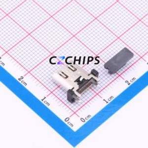 ZX-TYPEC-LTM2448 USB Connector SMD Connector ( Connector Type: Type-C )( Gender: Female )( Mounting Type: Vertical Mount ) - Product Image 2