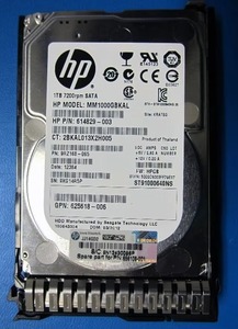 HPE 656108-001 HDD Hard Drive 1TB-2.5 "Internal-SATA (SATA/600) 656108-001 1TB 6G 7.2K SFF SATA - Product Image 3