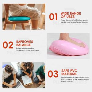 Pelota inflable de masaje para Yoga, colchoneta Universal duradera para deportes, gimnasio, Fitness, equilibrio de estabilidad - Product Image 2