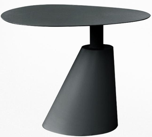 Đen nhỏ tròn ngoài trời bên bảng nhôm chịu thời tiết cho sân hiên ban công vườn khách sạn đầu giường sử dụng đa năng - Product Image 4