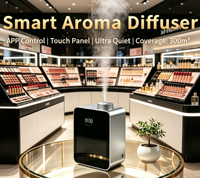 Diffuseur d'aromathérapie de style Heavy Metal avec une large zone de couverture, fonctionnement intelligent, peut être utilisé comme support d'horloge décoratif