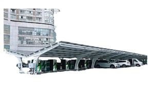 Năng lượng mặt trời hệ thống carport Cấu trúc thiết kế thép carbon để dễ dàng cài đặt hệ thống lắp đặt cho xe ô tô và các tòa nhà - Product Image 2