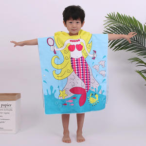 Serviette <span class=keywords><strong>de</strong></span> plage à capuche en microfibre pour les tout-petits <span class=keywords><strong>Cape</strong></span> <span class=keywords><strong>de</strong></span> couverture Poncho à séchage rapide pour les enfants <span class=keywords><strong>de</strong></span> 2 à 6 ans Serviettes <span class=keywords><strong>de</strong></span> bain douces pour la salle <span class=keywords><strong>de</strong></span> bain - Product Image 2